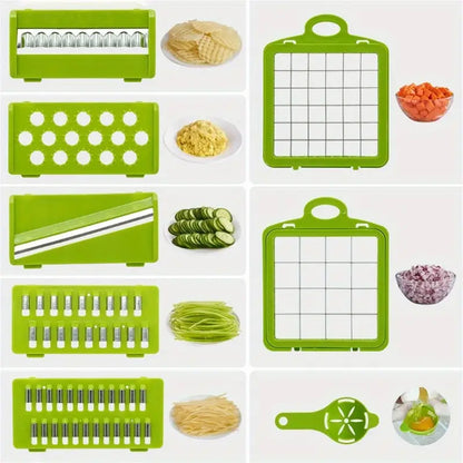 Hachoir et trancheur de légumes multifonctionnel