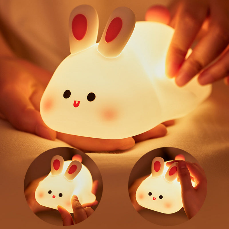 Lampada Notturna LED Coniglio Carino Con Sensore Touch