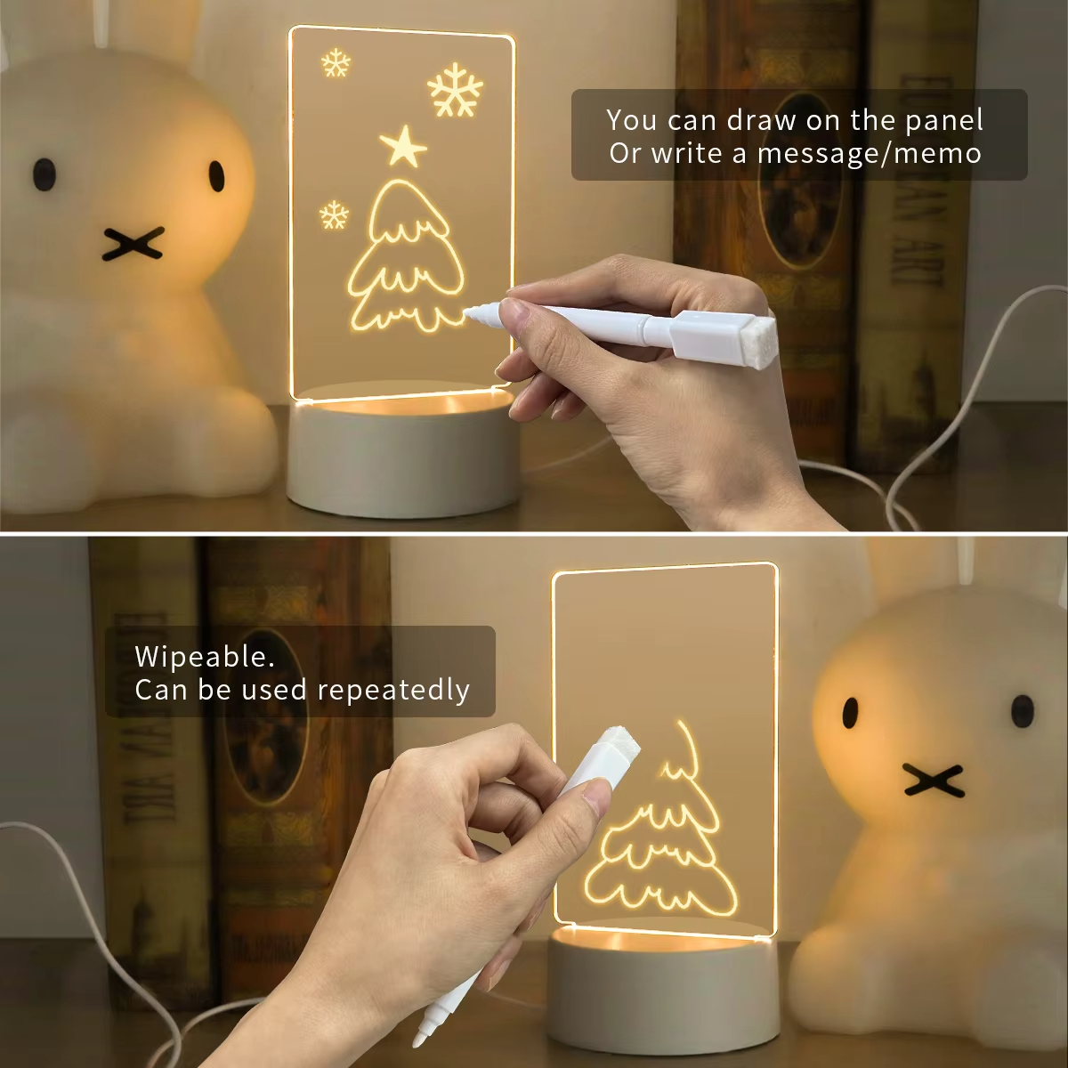 LED-Acryl-Nachrichtentafel mit USB-Stromversorgung