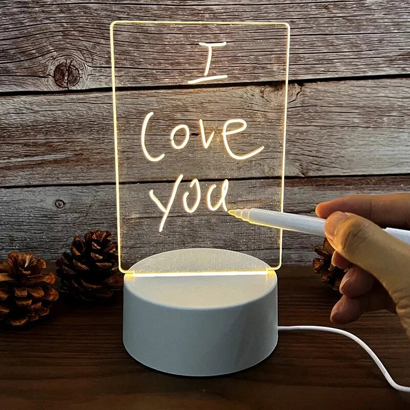 LED-Acryl-Nachrichtentafel mit USB-Stromversorgung