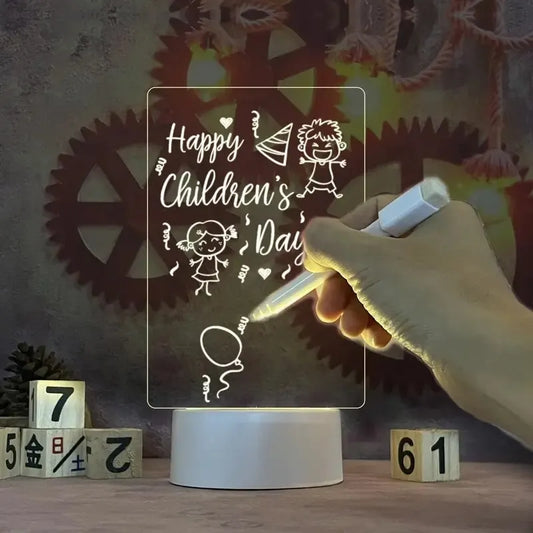 Panneau de message en acrylique LED avec alimentation USB