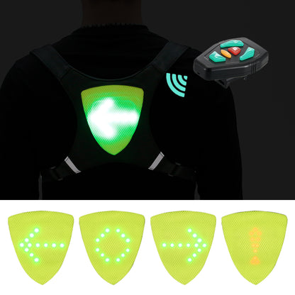 Sac à dos réfléchissant avec gilet LED rechargeable par USB