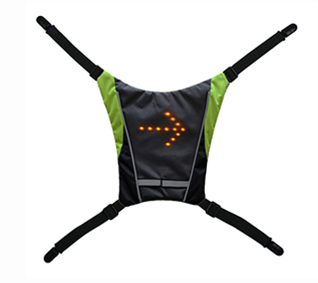 Sac à dos réfléchissant avec gilet LED rechargeable par USB
