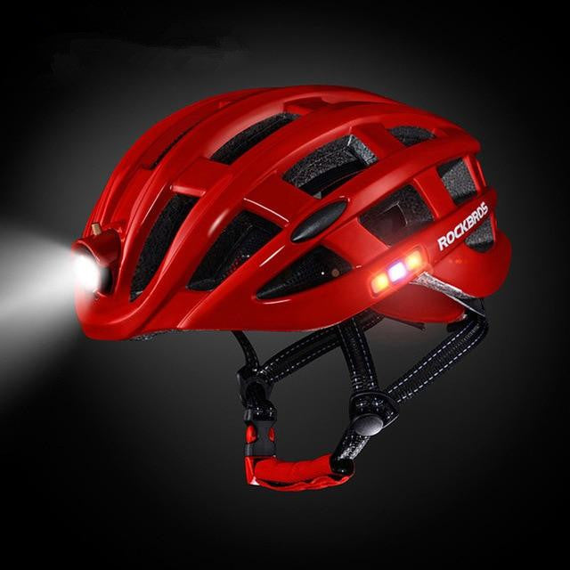 Casco da ciclismo MTB con luce ricaricabile USB