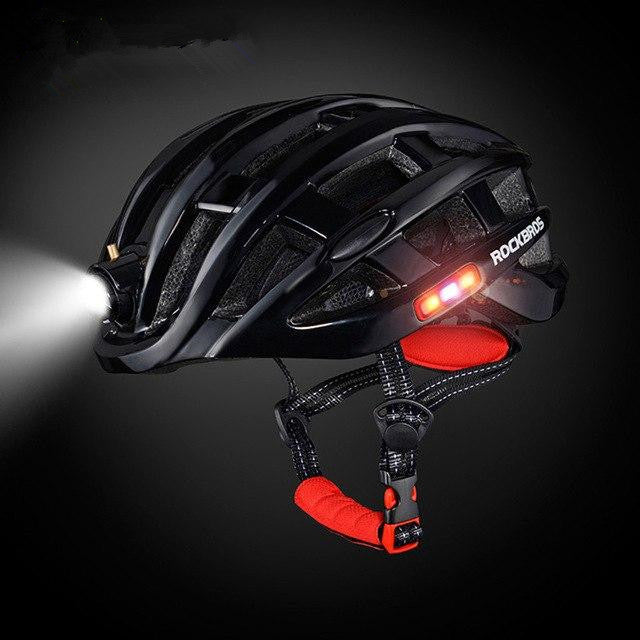 Casco da ciclismo MTB con luce ricaricabile USB